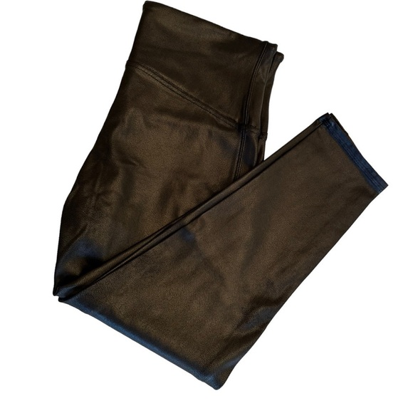 SPANX Faux Leather Cropped Legging L - Picture 5 of 6